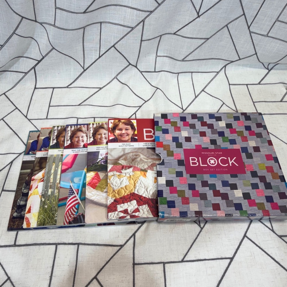 Missouri Star Quilt Co BLOCK Box‎ Set 6 Magazines Multicolor Quilt Patterns Tips